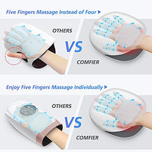 Load image into Gallery viewer, Comfier Wireless Hand Massager with Heat -3 Levels Compression &amp; Heating,Rechargeable Hand Massager Machine for Carpal Tunnel,Ideal Gifts for Women

