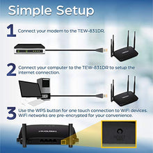 Load image into Gallery viewer, TRENDnet AC1200 Dual Band WiFi Router, TEW-831DR, Gigabit WAN Port, 4 x 5dBi Antennas, Wireless AC 867Mbps, Wireless N 300Mbps, Business/Home Wireless AC Router for High Speed Internet,MU-MIMO Support

