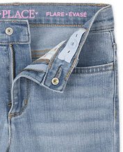 Load image into Gallery viewer, The Children's Place Girls' Fashion Denim, Flare-Ruby WASH, 4

