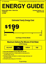 Load image into Gallery viewer, Eccotemp fvi12-NG FVI-12 Natural Gas, 3.5 GPM, High Capacity Tankless Water Heater, White
