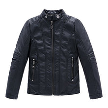 Load image into Gallery viewer, LJYH Boys' Basic Denim Trucker Jackets Children Fall Hoodies Trendy Jeans Coats 9/10yrs 140cm and LJYH Boy's Collar Faux Motorcycle Leather Jackets Kids Spring Biker Coats Black 9/10yrs（140cm）

