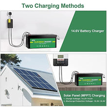 Load image into Gallery viewer, JITA 12V 300Ah lithium battery LiFePO4 Deep Cycle Battery 200A BMS, 2000-5000 Cycles, 10 Year Life, Power Fast Charging for Solar Power System RV House Trolling Motor Wheelchair Household (12V 300Ah)
