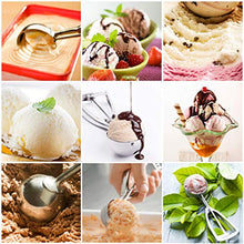 Load image into Gallery viewer, Fayomir Cookie Scoop Set - Small/1 Tablespoon, Medium/2 Tablespoon, Large/3 Tablespoon - Ice Cream Scoop Set, 18/8 Stainless Steel Dough Scoop Cupcake Scoop Melon Baller
