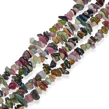 Load image into Gallery viewer, 1 Strand Natural Multi Colors Tourmaline Gemstone Smooth Free Form 5-8mm Loose Stone Chip Beads 33 Inch for Jewelry Craft Making GZ1-11
