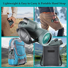 Load image into Gallery viewer, 12x56 HD Monocular Telescope with Smartphone Adapter, Upgraded Tripod, Hand Strap - High Power Monocular with Clear Low Light Vision for Star Watching - Lightweight Monocular for Bird Watching Hunting
