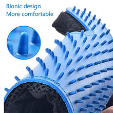 Load image into Gallery viewer, STARROAD-TIM Pet Grooming Glove Hair Remover Brush Gentle Deshedding Efficient Pet Mitt Pet Massage Gloves Left &amp; Right Hand Draw Dog Cat Horse Long Short Fur (1Pair Left &amp; Right Hand (Blue))
