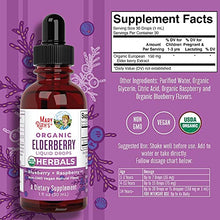 Load image into Gallery viewer, Organic Sambucus Black Elderberry Syrup Liquid Drops by MaryRuth's, Immune Support, Vegan, Non-GMO &amp; Gluten Free, 1 Month Supply, Blue/Rasp- 1 Fl Oz (Pack of 2)
