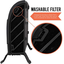 Load image into Gallery viewer, Heat Storm Phoenix HS-1500-PHX, Infrared Space Heater with Attachable Feet, Remote Control, Energy Efficient-750-1500 Watts, Gray Floor or Wall
