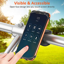 Load image into Gallery viewer, Matone Bike Phone Mount, 360° Rotatable Motorcycle Phone Mount Bike Phone Holder, Universal Adjustable Silicone Holder Compatible with iPhone 11/11 Pro Max/XR/X/8, Samsung Galaxy Note 10 Plus/S10
