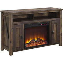 Load image into Gallery viewer, Ameriwood Home Farmington Electric Fireplace TV Console for TVs up to 50", Rustic
