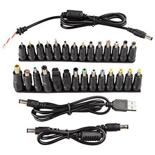 Load image into Gallery viewer, Onite Dc Charging Cable, with 28pcs Different Size DC Famale 5.5x2.1mm to Male Plug Tips and 3pcs USB Cable or DC to DC Cord
