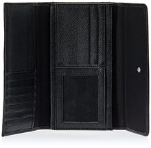 Load image into Gallery viewer, Timberland Leather RFID Flap Wallet Clutch Organizer, Black (Pebble)
