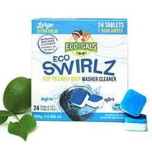 Load image into Gallery viewer, Eco-Gals Eco Swirlz Washing Machine Cleaner, 24 Count, 1 Year Supply
