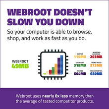 Load image into Gallery viewer, Webroot Internet Security Complete 2022 | Antivirus Software against Computer Virus, Malware, Phishing and more | 5-Device | 2-Year Protection | Download
