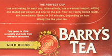 Load image into Gallery viewer, Barry's Tea, Gold Blend, 80 Tea Bags (Pack of 4)
