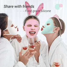 Load image into Gallery viewer, 5 Pieces Reusable Silicone Facial Mask Facial Mask Cover Silicone Skin Mask Reusable Moisturizing Face Silicone Face Wrap for Sheet Prevent Evaporation Masks Face Care Tool (Vivid Colors)
