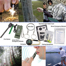Load image into Gallery viewer, Monoki First Aid Kit Survival Kit, 241Pcs Upgraded Outdoor Emergency Survival Kit Gear - Medical Supplies Trauma Bag Safety First Aid Kit for Home Office Car Boat Camping Hiking Hunting Adventures
