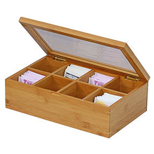 Load image into Gallery viewer, Oceanstar - TB1323 Oceanstar Bamboo Tea Box, 12 Inch, Natural
