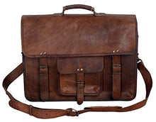 Load image into Gallery viewer, KPL 18 INCH Leather Briefcase Laptop Messenger Bag Satchel Office computer bag for men (18 INCH)
