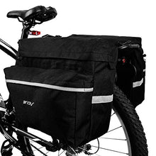 Load image into Gallery viewer, BV Bike Bag Bicycle Panniers with Adjustable Hooks, Carrying Handle, 3M Reflective Trim and Large Pockets
