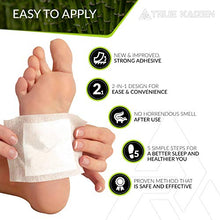 Load image into Gallery viewer, [UPGRADED-2020] True Kaizen Premium Lavender Green Tea Rose &amp; Ginger Foot Patch Pads, 2-in-1 Strong Adhesive, 100% Natural Ingredients - Improve Sleep &amp; Relief - eBook Included – 20 Pack
