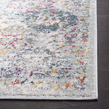Load image into Gallery viewer, Safavieh Madison Collection MAD611F Bohemian Chic Vintage Distressed Area Rug, 8' x 10', Grey/Gold
