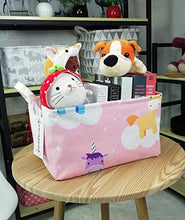 Load image into Gallery viewer, QUEENLALA HOUSESTORAGE Laundry Hamper Storage Bin Baskets19.7inch(H) x 15.7inch(D),14.9"(L) x 10.2"(W) x9.1'(H) Collapsible Round Storage Bin
