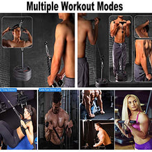 Load image into Gallery viewer, Pulley Cable Machine Men Women Professional Muscle Strength Fitness Equipment Forearm Wrist Roller Training for LAT Pulldowns, Biceps Curl, Triceps Extensions Workout Straight Curved
