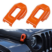 Load image into Gallery viewer, Hoolcar Hood Latch Lock Catch Brackets Cover for 2018-2021 Jeep Wrangler JL JLU &amp; 2020-2021 Gladiator JT, Orange
