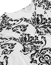 Load image into Gallery viewer, Kimiee Women's Long Sleeve Henley Shirts Blouse Paisley Printed V Neck Casual Tunic Tops (Black, XL)
