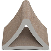 Load image into Gallery viewer, PetFusion 3-Sided Vertical Cat Scratching Post (Standard Size, Warm Gray). [Multiple Scratching Angles to Match Your Cat's Preference]

