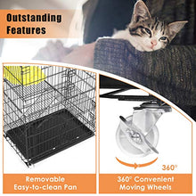 Load image into Gallery viewer, TOOCA 3-Tier Cat Cage, Cat Playpen Kennel Crate Chinchilla Rat Box Cage Enclosure with Ladders, Platforms Beds, Latches Tray Hammock
