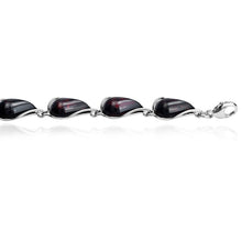 Load image into Gallery viewer, Ian and Valeri Co. Cherry Amber Sterling Silver Bracelet 21cm
