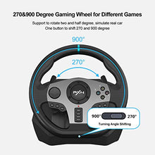 Load image into Gallery viewer, PC Steering Wheel, PXN V9 Racing Wheel 270/900° Car Sim Driving, Gaming Steering Wheel with Racing Paddle Shifters,3-pedal Pedals and Gear Lever Bundle for Xbox Series X|S, PS3, PC,Xbox One,Switch
