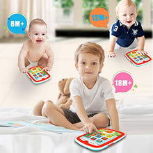 Load image into Gallery viewer, HISTOYE Baby Learning Toys Tablets for 1 + Year Old,Toddlers Educational Toys Learn to Talk, Electronic Learning Pad for 1 2 Years Old, ABC, 123, Sounds and Lights Smart Tablet for Toddlers
