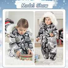 Load image into Gallery viewer, XIFAMNIY Girls Boys One Piece Snowsuits Overalls Ski Suits Waterproof Coats Jackets Jumpsuits for Winter 2T-5T Baby Toddler
