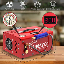 Load image into Gallery viewer, IMAYCC Portable PCP Air Compressor, 4500Psi/30Mpa, 8MM Quick-Connector Compatible for Paintball/pcp air gun/Scuba Tank with Water/Oil Separator,Small air compressor Powered by Car 12V or Home 110V AC
