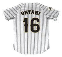 Load image into Gallery viewer, Shohei Ohtani 16 Japan Samurai White Pinstriped Baseball Jersey Stitch (34)
