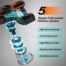 Load image into Gallery viewer, INSE Cordless Vacuum Cleaner 23KPa Powerful Suction with 250W Digital Motor, Handheld Stick Vacume Lightweight Quiet Rechargeable 2500mAh for Hardwood Floor Carpet Pet Hair Car - S600
