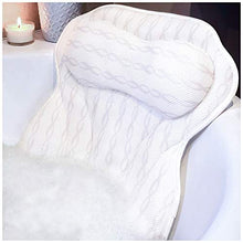 Load image into Gallery viewer, Bath Pillow Luxury Bathtub Pillow, Ergonomic Bath Pillows for Tub Neck and Back Support, Bath Tub Pillow Rest 3D Air Mesh Breathable Bath Accessories for Women &amp; Men, Spa Pillow, Powerful Suction Cups
