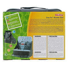 Load image into Gallery viewer, Nuby Easy Go Safety Lightweight High Chair Booster Seat, Great for Travel, Gray
