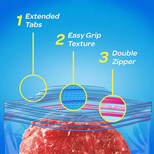 Load image into Gallery viewer, Ziploc Quart Food Storage Freezer Bags, Grip 'n Seal Technology for Easier Grip, Open, and Close, 30 Count, Pack of 4 (120 Total Bags)
