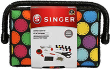 Load image into Gallery viewer, SINGER 07272 Polka Dot Small Sewing Basket with Sewing Kit Accessories
