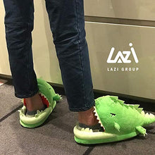 Load image into Gallery viewer, Lazi Group Glow in Dark Slipper (Large) Green
