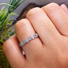 Load image into Gallery viewer, Dazzlingrock Collection 0.15 Carat (ctw) Sterling Silver Round Black &amp; White Diamond Ladies Wedding Band, Size 8
