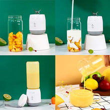 Load image into Gallery viewer, LaHuko Portable Blender Professional Juicer for Shakes and Smoothies with 16oz Detachable Cup and Lid USB Rechargeable Mixer Easy Clean Food Processor For Home Kitchen Sports Travel Outdoor (Extra Smoothie Recipe and Straw/Brush Included)
