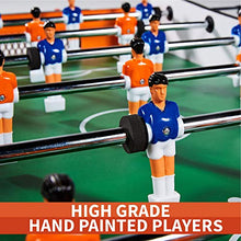 Load image into Gallery viewer, Rally and Roar Tabletop Foosball Mini Soccer Game, 2 Balls, 6 Player Rows, and Built In Scoreboard
