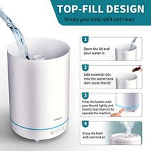 Load image into Gallery viewer, AirExpect Cool Mist Humidifier for Bedroom – Top Filling Air Humidifier with BPA Free, Ultrasonic, Whisper-Quiet, Easy Clean &amp; Max 24h Usage, 3.5L Large Capacity for Dry Cough, Nose, Skin &amp; Eyes
