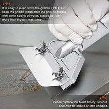 Load image into Gallery viewer, DELFINA Grill Scraper W/ 5 Blades, Heavy Duty Rust Flat Top Grill Accessories with Blade Replacements, Commercial User-Friendly Barbecue Grill Cleaning Tool
