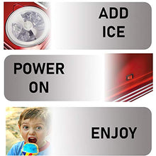 Load image into Gallery viewer, Nostalgia RSM602 Countertop Snow Cone Maker Makes 20 Icy Treats, Includes 2 Reusable Plastic Cups &amp; Ice Scoop, Retro Red
